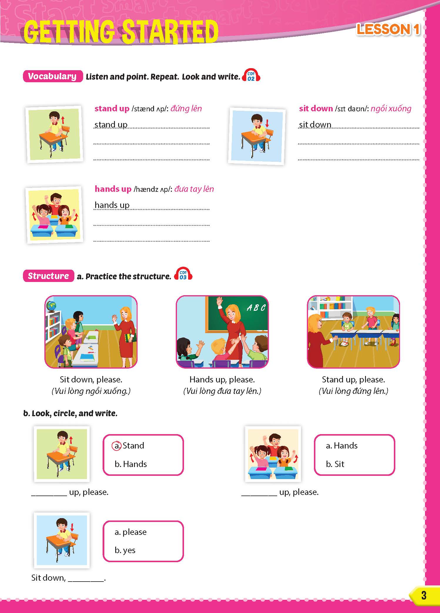 Combo Tiếng anh 3 I-learn smart start Student's cards + Notebook