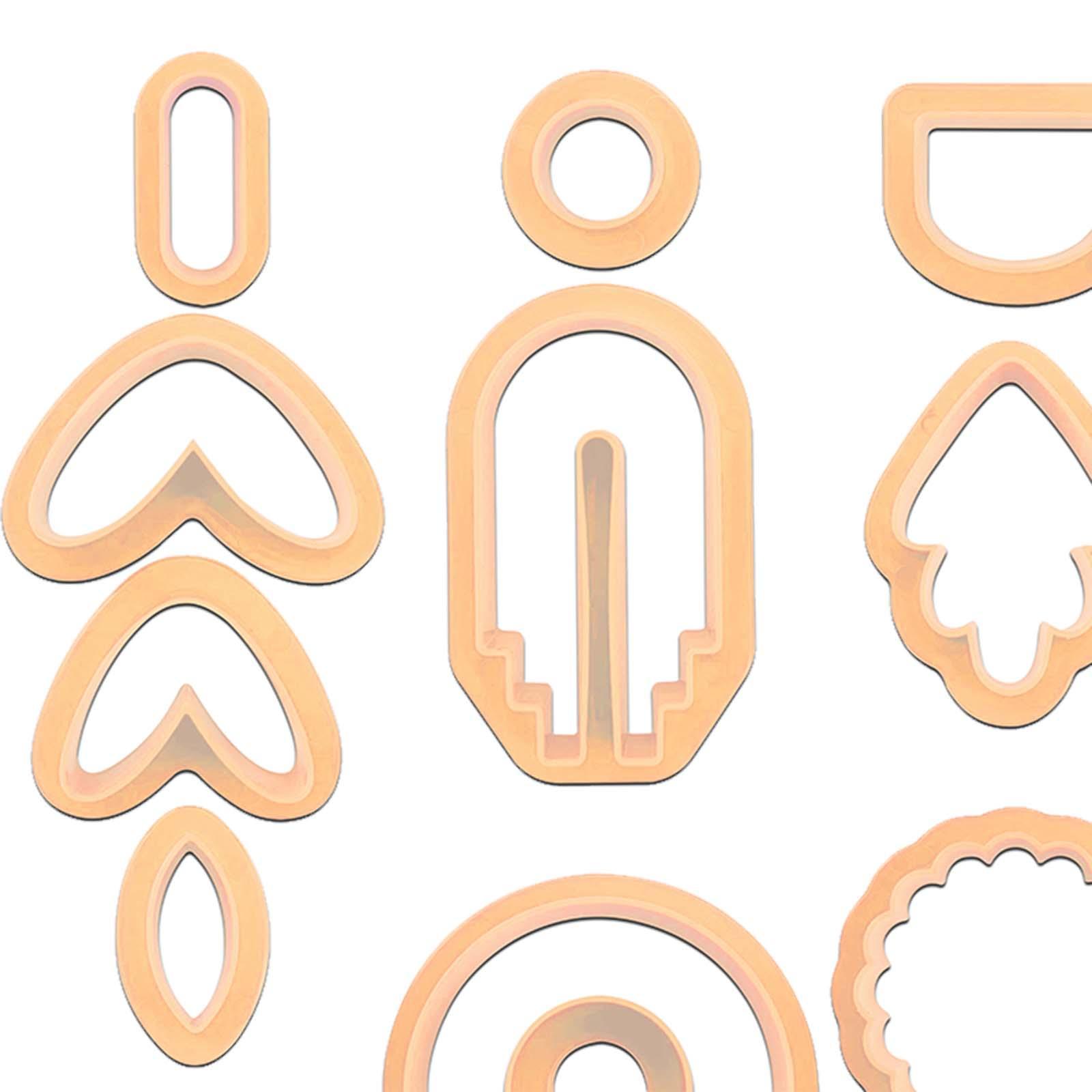 24x Cutter for Polymer Clay Earrings Earring Making Kit for Polymer Clay Earring