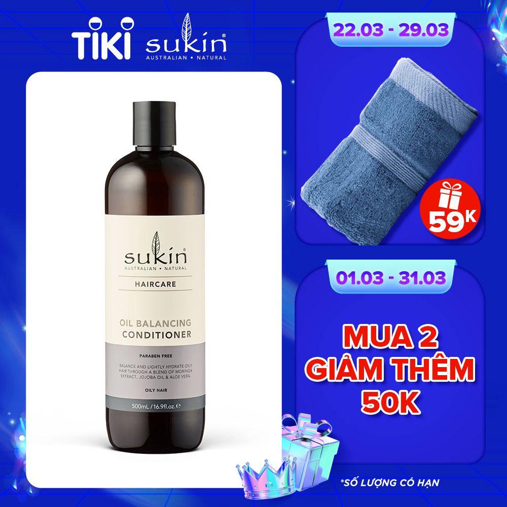 Dầu xả cân bằng dầu Sukin Oil Balancing Conditioner 500ml