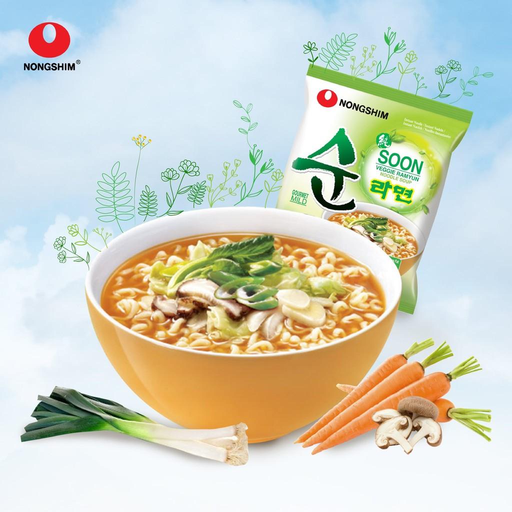 Mì Chay Nongshim Soon Veggie Ramyun 112g - Hàn Quốc