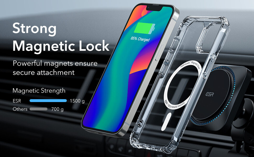 Ốp Lưng ESR Air Armor Clear Halo Lock dành cho iPhone 14 /14 Plus/ 14 Pro / 14 Pro Max - Hàng Chính Hãng