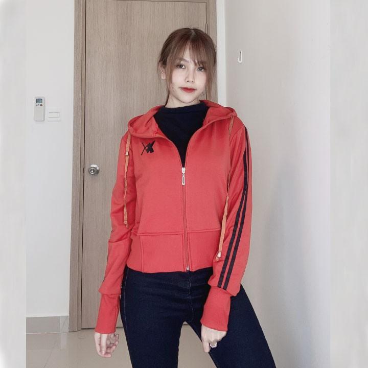 Áo Khoác Nữ Cao Cấp Chống Năng Form Lững 2 Sọc.