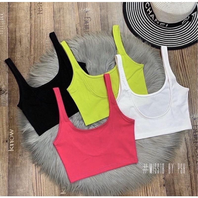 Áo Croptop Cổ Vuông Dây 4 Màu A5213