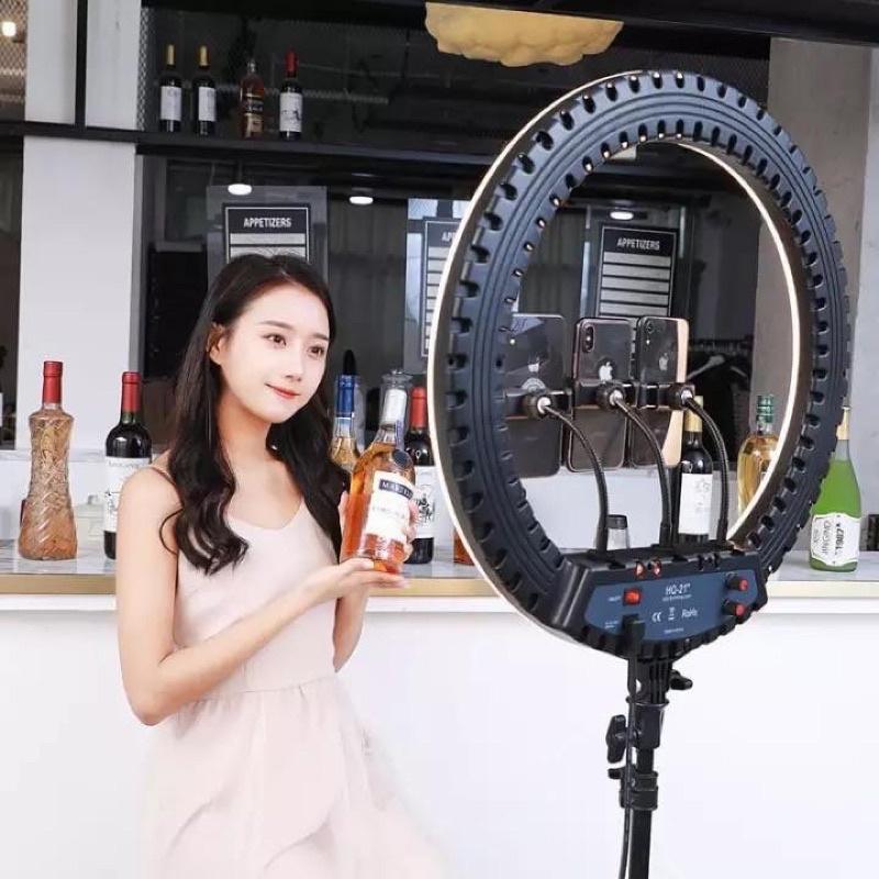 Đèn LED Ring Livestream HQ-18 - Tặng kèm chân đèn