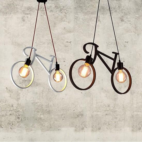 Đèn thả treo trần xe đạp FLYBIKE sơn tĩnh điện độc đáo - tặng lèm bóng Led