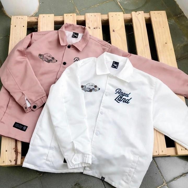 Áo khoác dù Angel land chất dù 2 LỚP - Form chuẩn Unisex Nam Nữ Couple đều mặc được