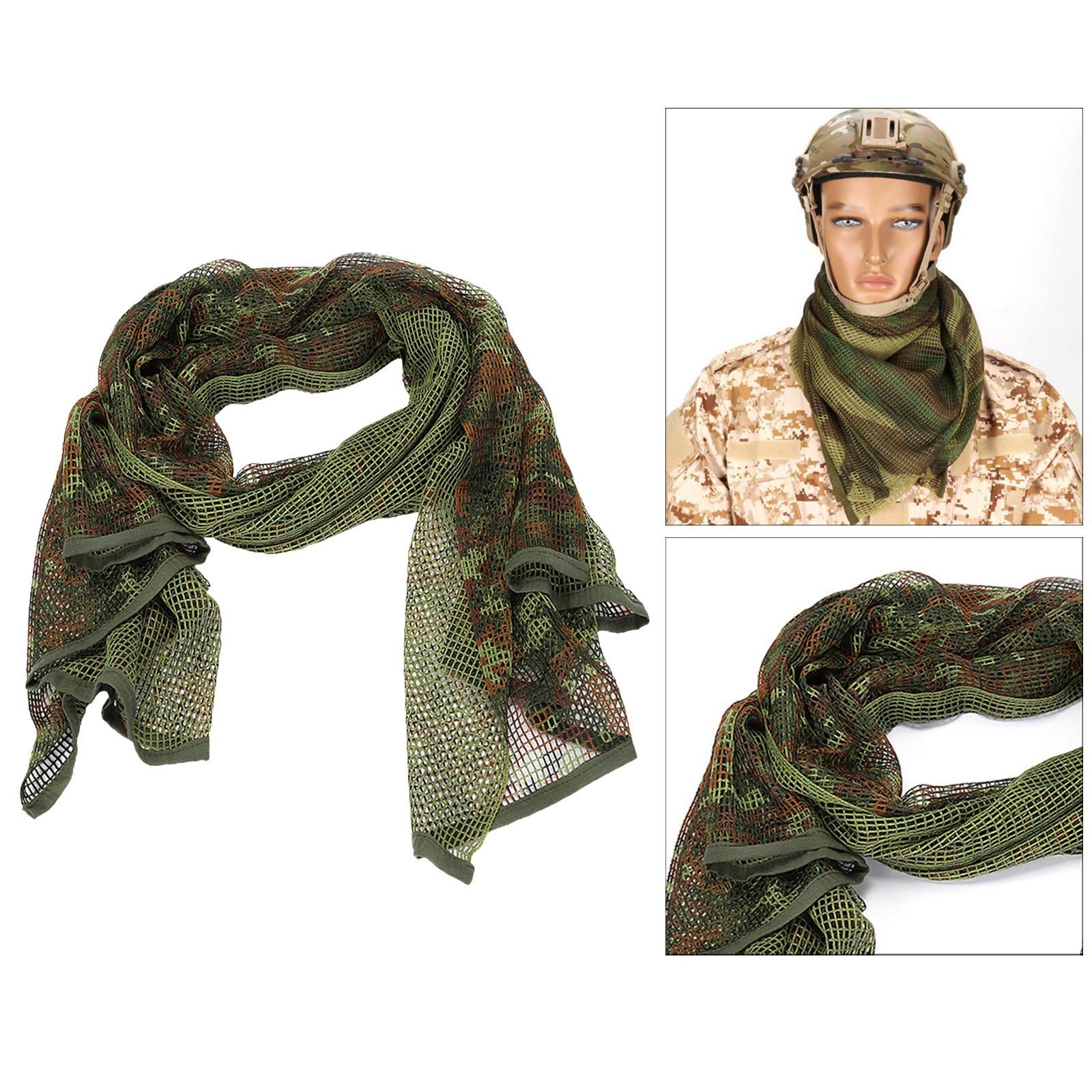 Camouflage Scarf Scarves Face Veil Mask Bandana Women Men for Hunting Outdoor Activities