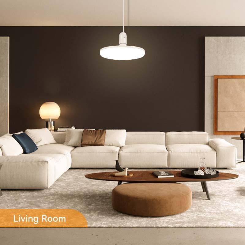 Bóng đèn Led E27 Bóng đèn LED 220V Bóng đèn 20/30/40/50W UFO Đèn chiếu điểm Bombillas Ampoule Đèn Led cho chiếu sáng gia đình Màu trắng