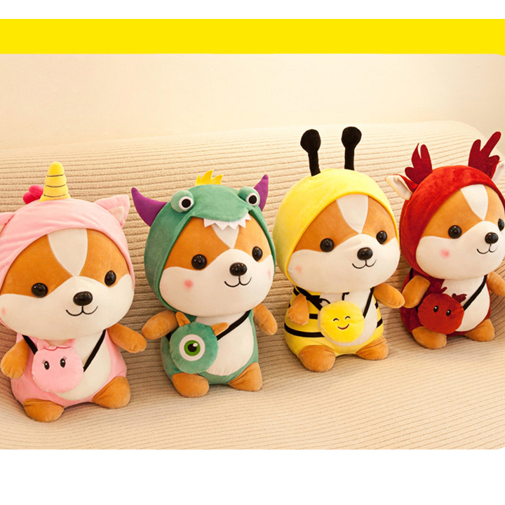 Gấu Bông Sóc Shiba Cosplay Ngộ Nghĩnh Chibi