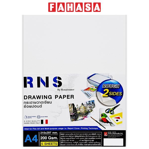 Giấy Vẽ Mặt Sần A4 - Renaissance (5 Tờ)