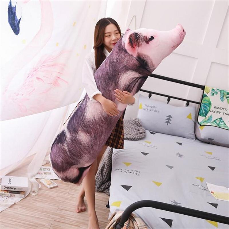 Mô Phỏng Ngủ Lợn Sang Trọng Gối Thú Nhồi Bông Gối Trẻ Em Người Lớn Vật Nuôi Tăng Cường Sofa Ghế Trang Trí Người Bạn Tặng 50/70/90/120Cm