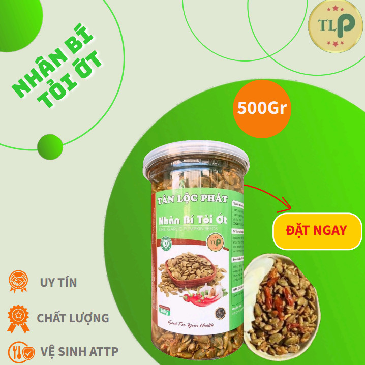 500G NHÂN HẠT BÍ XANH RẢNG TỎI ỚT HÀNG CAO CẤP TÂN LỘC PHÁT