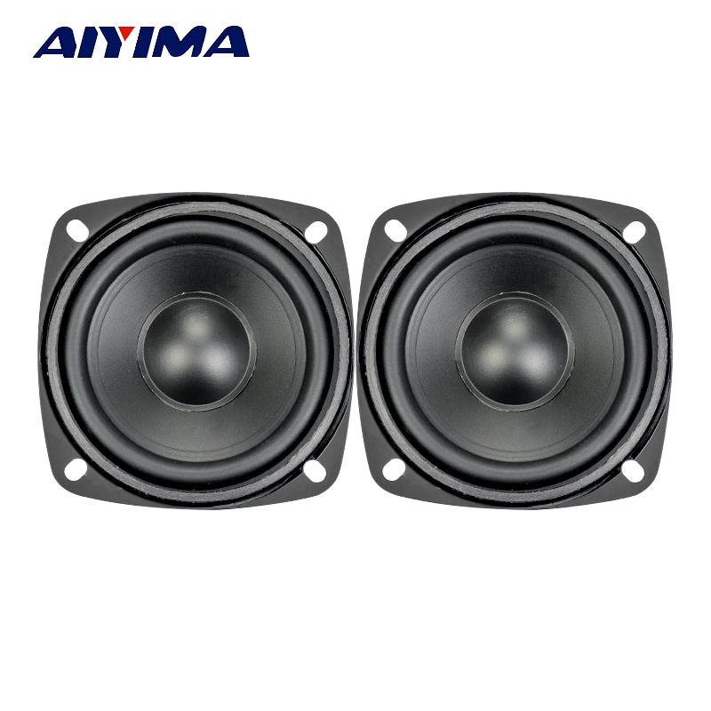 AIYIMA 2PCS Audio Audio Audio Loa 3 inch 4 Ohm 15 W Waterproof Full Tần số âm trầm ngoài trời Altavoz Portatil loa Colum Color: 8 Ohm Speaker