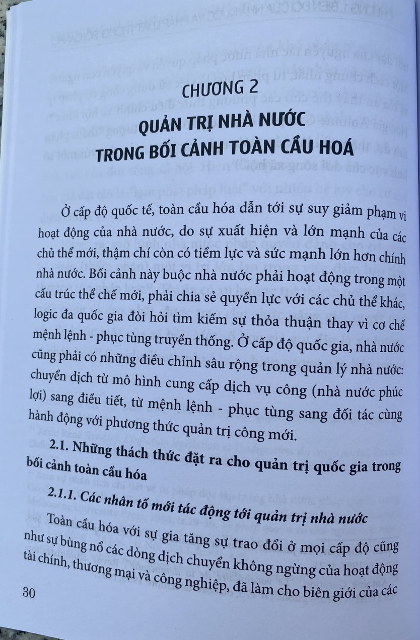 Nhà Nước Và Pháp Luật Trong Bối Cảnh Toàn Cầu Hoá