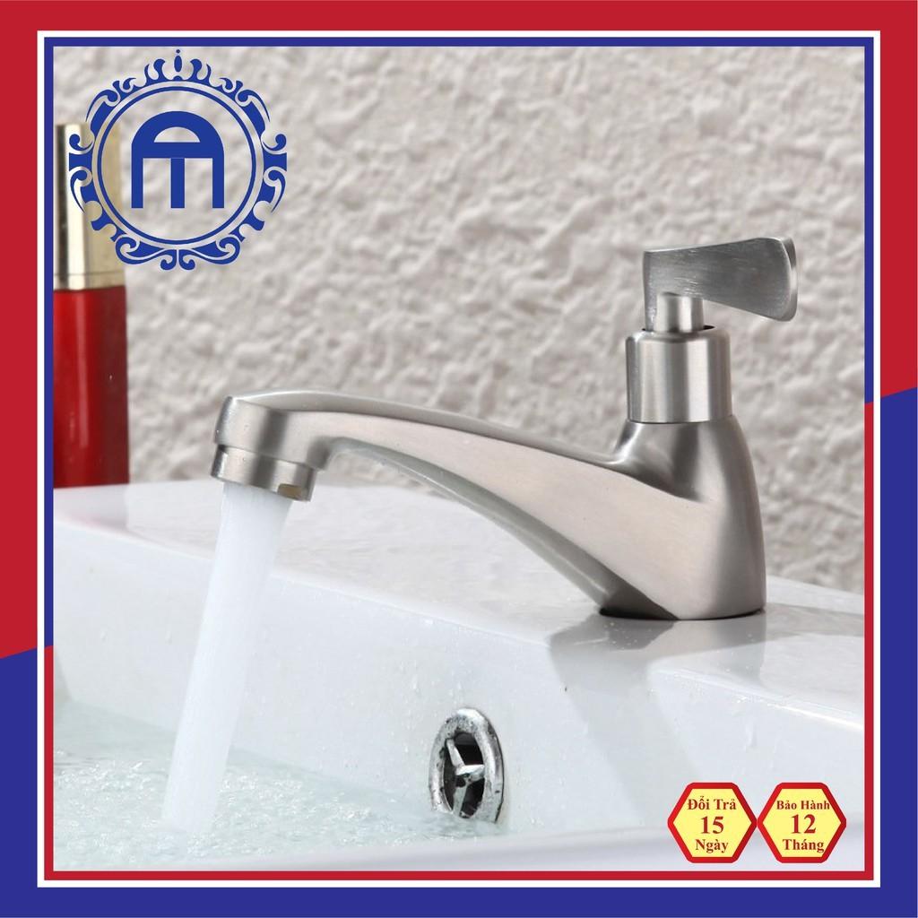 Vòi rửa mặt lạnh,vòi lavabo lạnh inox 304