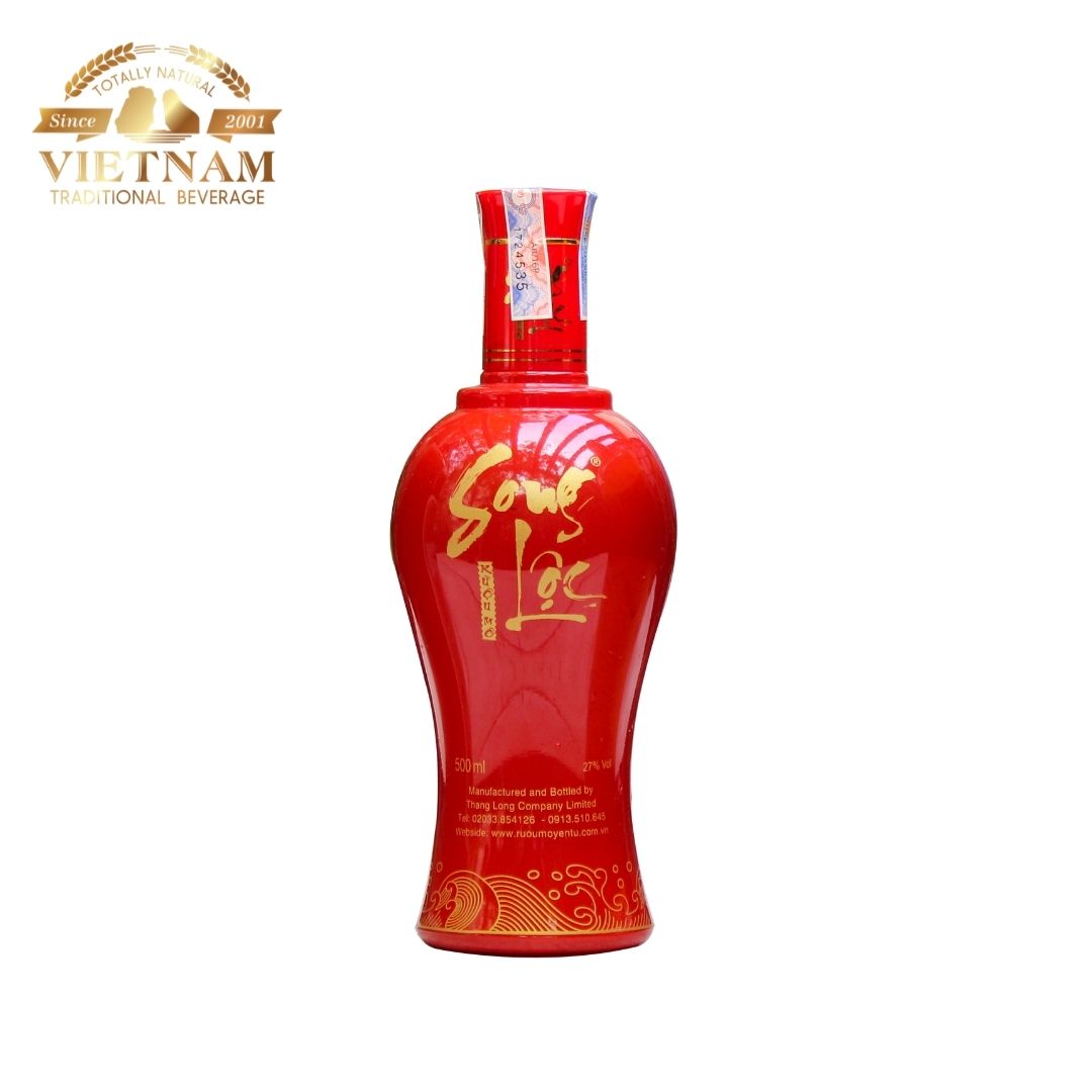Thùng Rượu Mơ Song Lộc 27% Vol - 12 Chai Thủy Tinh 500ml