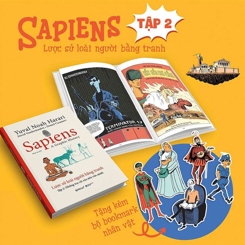 Sapiens: Lược sử loài người bằng tranh ( Tập 1 + 2 ) - Bản Quyền