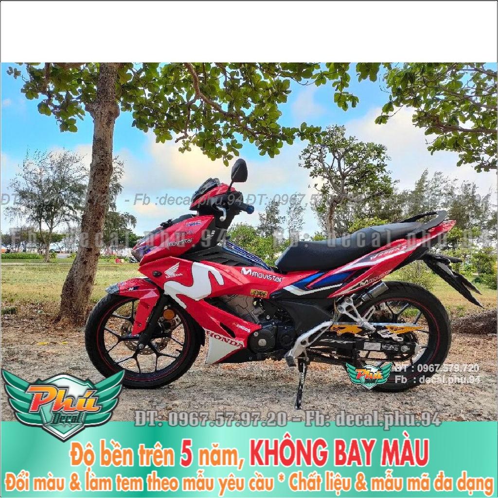Tem Rời Winner X Movistar trắng đỏ