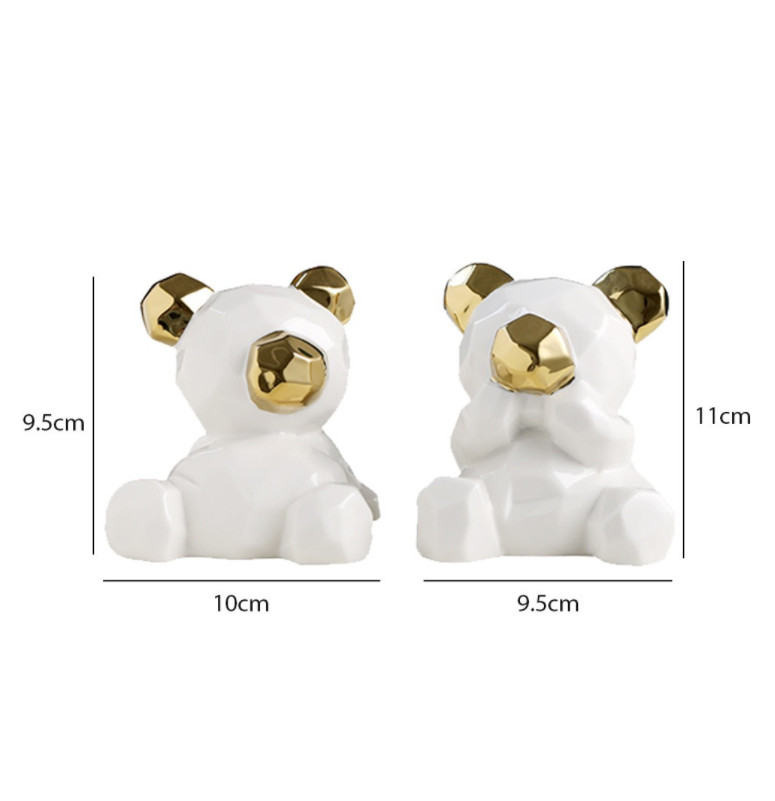 Tượng trang trí 2 chú Gấu teddy 3-D-D5-T4061