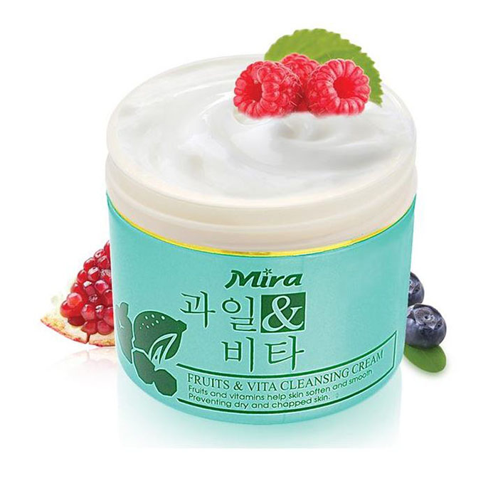 Kem Massage Tẩy Trang Xanh Mira Fruits &amp; Vita Cleansing Cream 300ml - A577