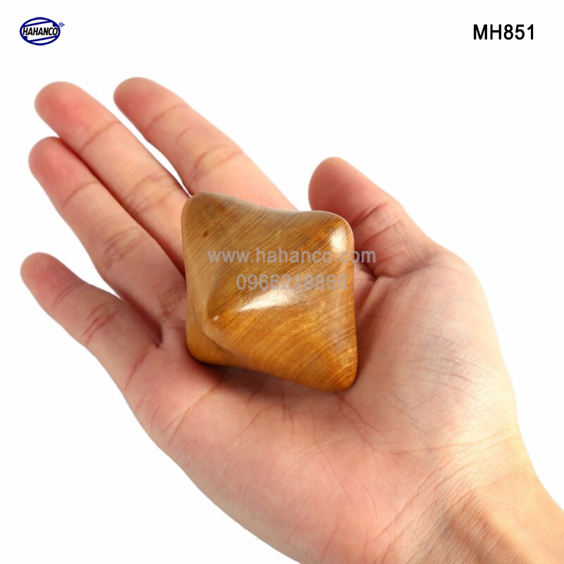 COMBO 2 quả bi gỗ Bách Xanh 6 cạnh (MH851) Mát xa lòng bàn tay giúp chống mỏi toàn diện - Chăm sóc sức khỏe