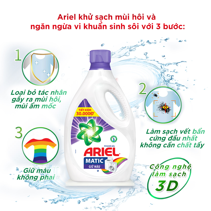 Nước giặt Ariel Giữ màu 2.15kg