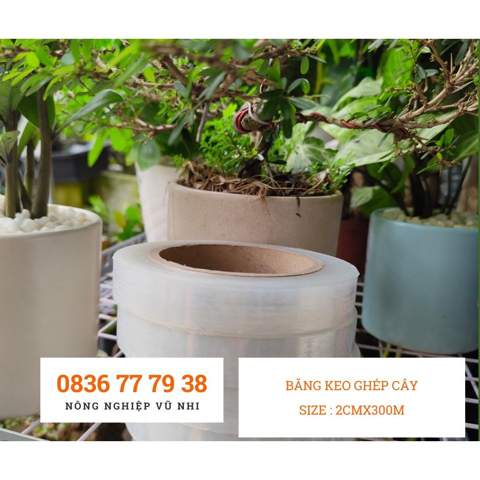 Băng keo ghép cây tự dính, tự hủy size 2cmx300m - hatgiong24h