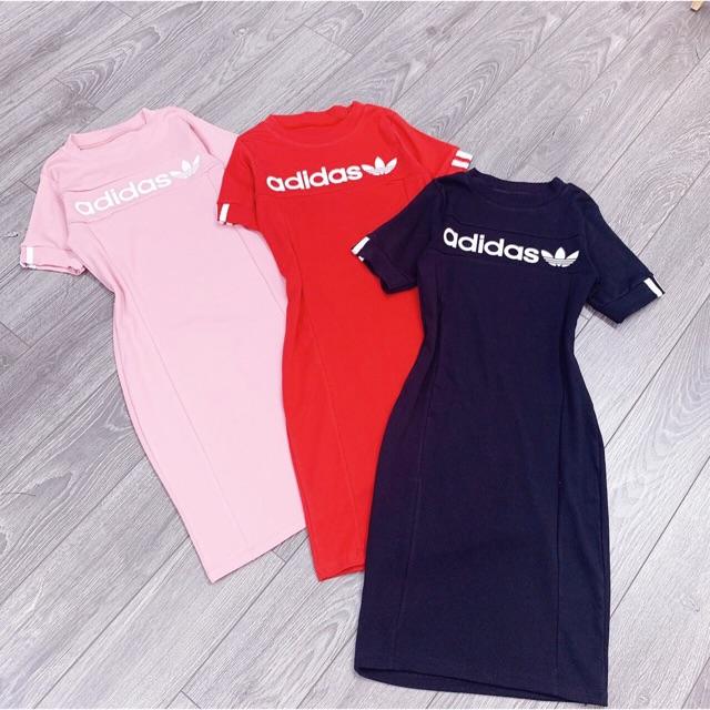 Đầm thun body 3 màu : hình chụp thật chất thun gân nhuyễn co giãn