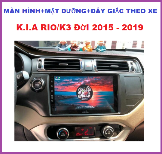 Màn hình androi 9 inchs xe K.I.A RIO/K3 đời 2015 đến 2019 màn cường lực cảm ứng kết nối WIFI điều khiển giọng nói cấu hình Ram 1G. bộ nhớ trong16G.Bộ màn +mặt dưỡng và dây giắc xe K.I.A RIO/K3. Đầu dvd oto, phụ kiện xe hơi.