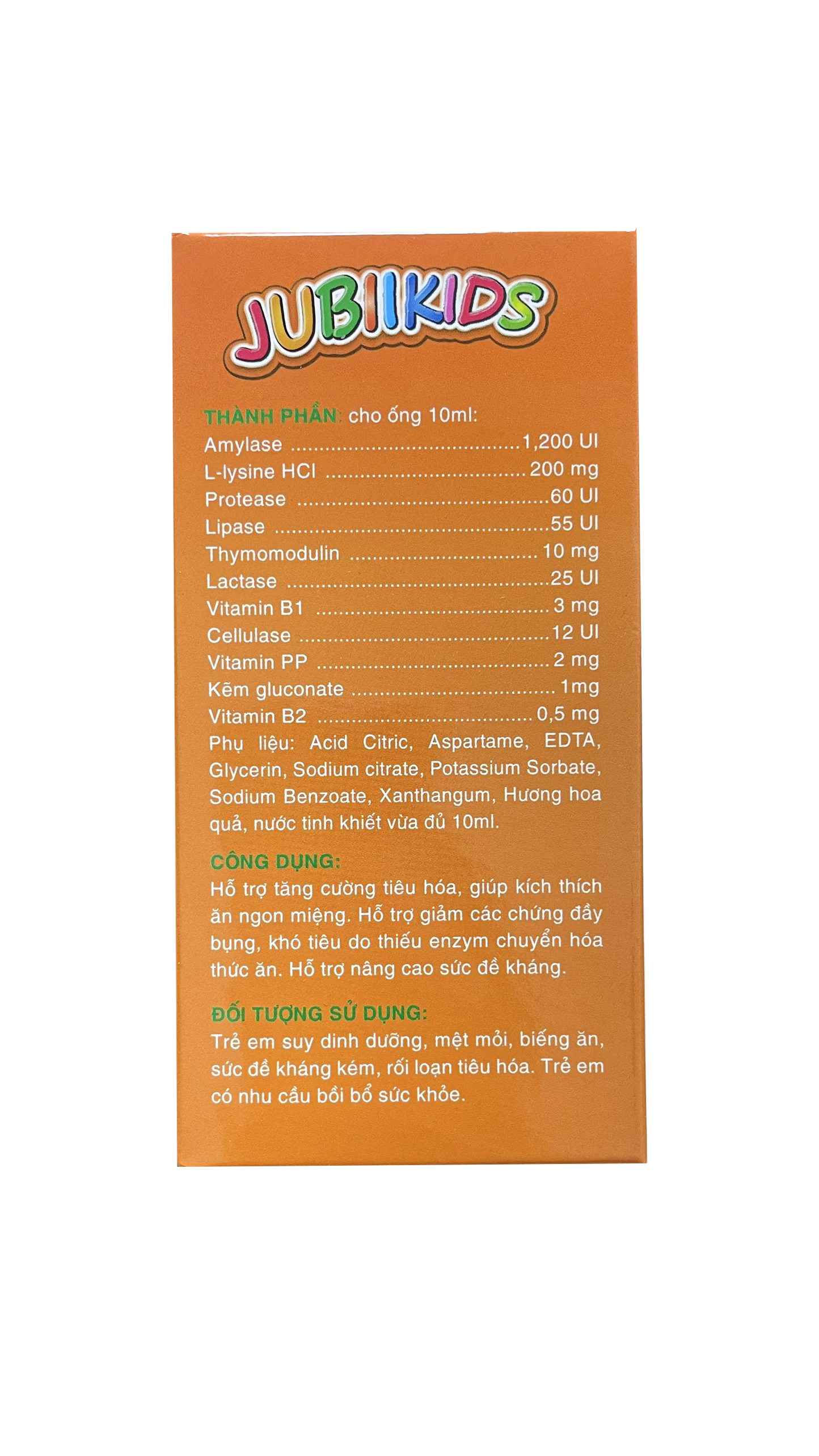 Ống Uống Giúp Bé Ăn Ngon Miệng Tiêu Hóa Tốt JubiiKids