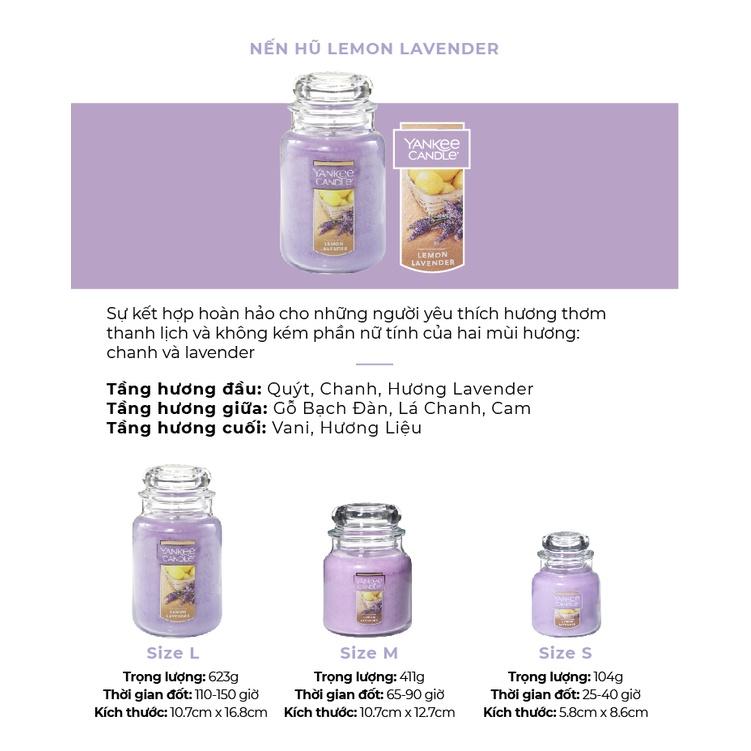 Nến hũ Yankee Candle  - Lemon Lavender - L (623g)