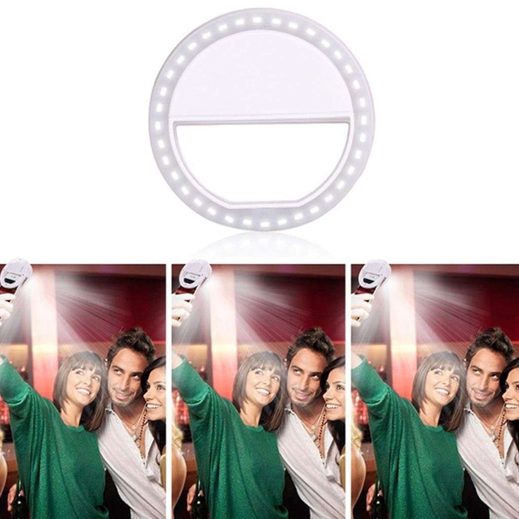 Mini Portable 36LED Fill-in USB Selfie Light Lamp For Mobilephone White