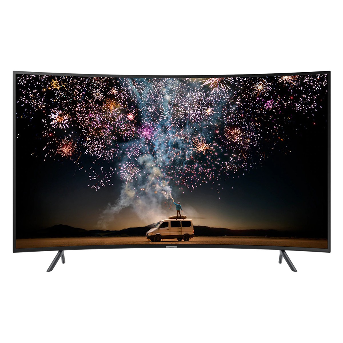 Smart Tivi Màn Hình Cong Samsung 55 inch 4K UHD UA55RU7300KXXV - Hàng Chính Hãng + Tặng Khung Treo Cố Định