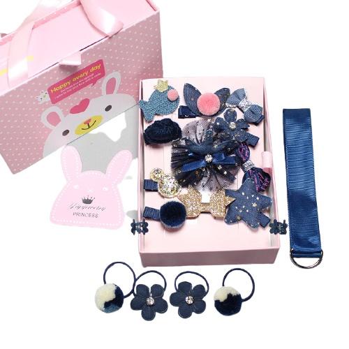 Hộp kẹp tóc 18 chi tiết cho cho bé gái siêu xinh.