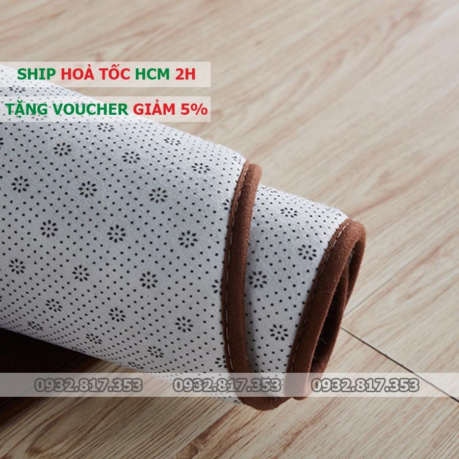 Thảm Nhung Màu Nâu | Thảm Trang Trí Phòng Khách - Phòng Ngủ - Thảm Trải Sofa - Thảm Dành Cho Bé