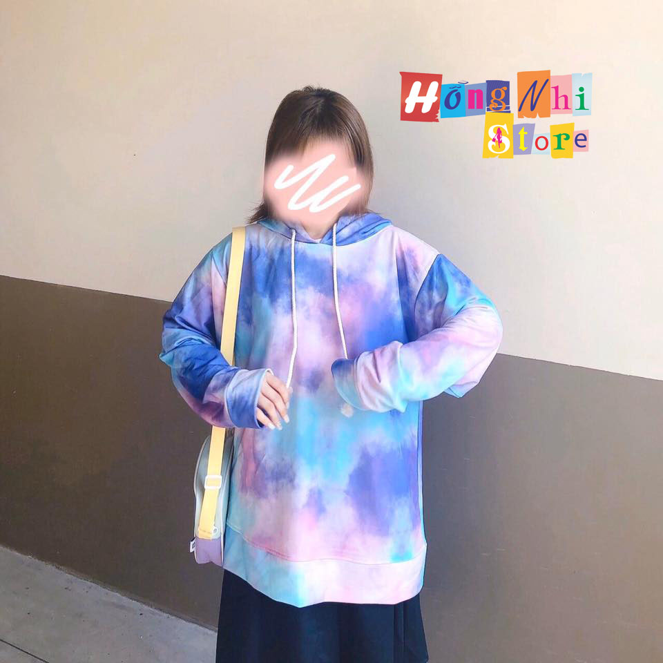 Áo Hoodie 3D V4 Mẫu Mới - Hoodie Loang Màu 3D Dáng Rộng Unisex Nam Nữ Mặc Được