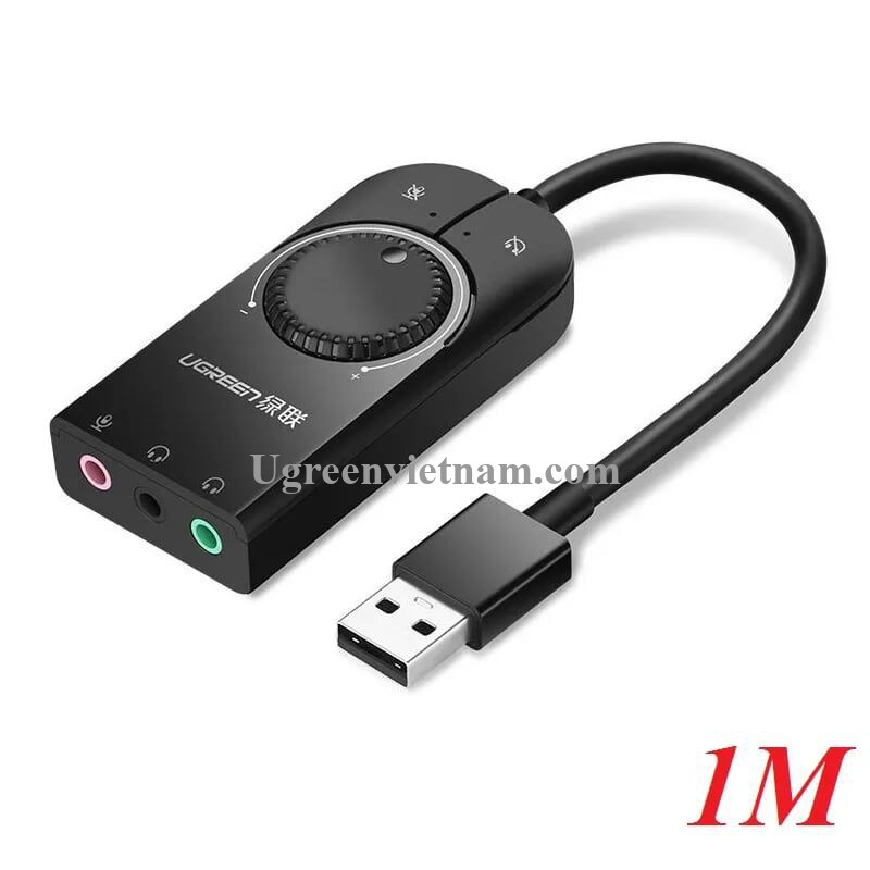 Đầu Chuyển Đổi Âm Thanh Ngoài Usb Ugreen 50599 - Hàng chính hãng