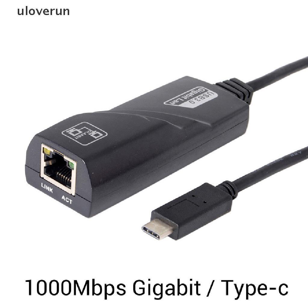 Dây Cáp Chuyển Đổi uloverun 1000Mbps USB-C Sang RJ45 Gigabit Ethernet LAN