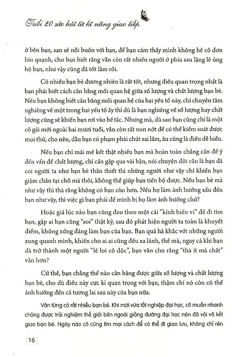 Sách Tuổi 20 - Sức Hút Từ Kỹ Năng Giao Tiếp