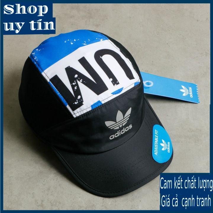 Freeship - MŨ/NÓN KẾT LƯỠI TRAI THỂ THAO A.D.D ORIGINAL DÙ ĐUÔI DÁN, HỌA TIẾT IN THỜI TRANG NAM NỮ CAO CẤP - màu đen/ trắng