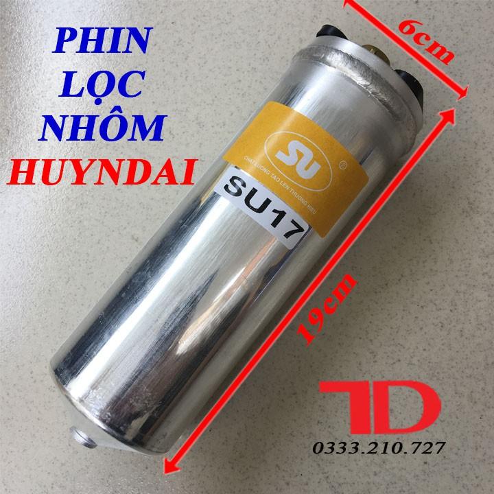 Phin lọc nhôm MAZDA 3 Ford Ranger Huyndai 1.25 tấn Corolla đời mới - phi 60 x 185MM