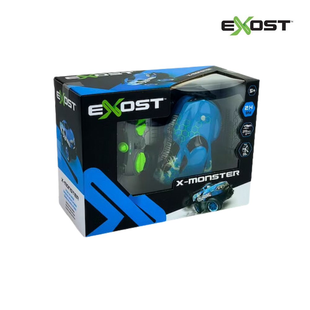 TiNiStore-Đồ chơi xe điều khiển màu xanh X-Monster Exsot 20612001