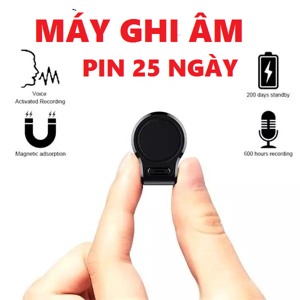 Máy ghi âm cao cấp T-70 Pin Trâu ghi âm 25 ngày liên tục  - Kích thước nhỏ - Ghi âm rõ ràng với bộ lọc tạp âm tiếng ồn - Bộ nhớ 8GB -32GB