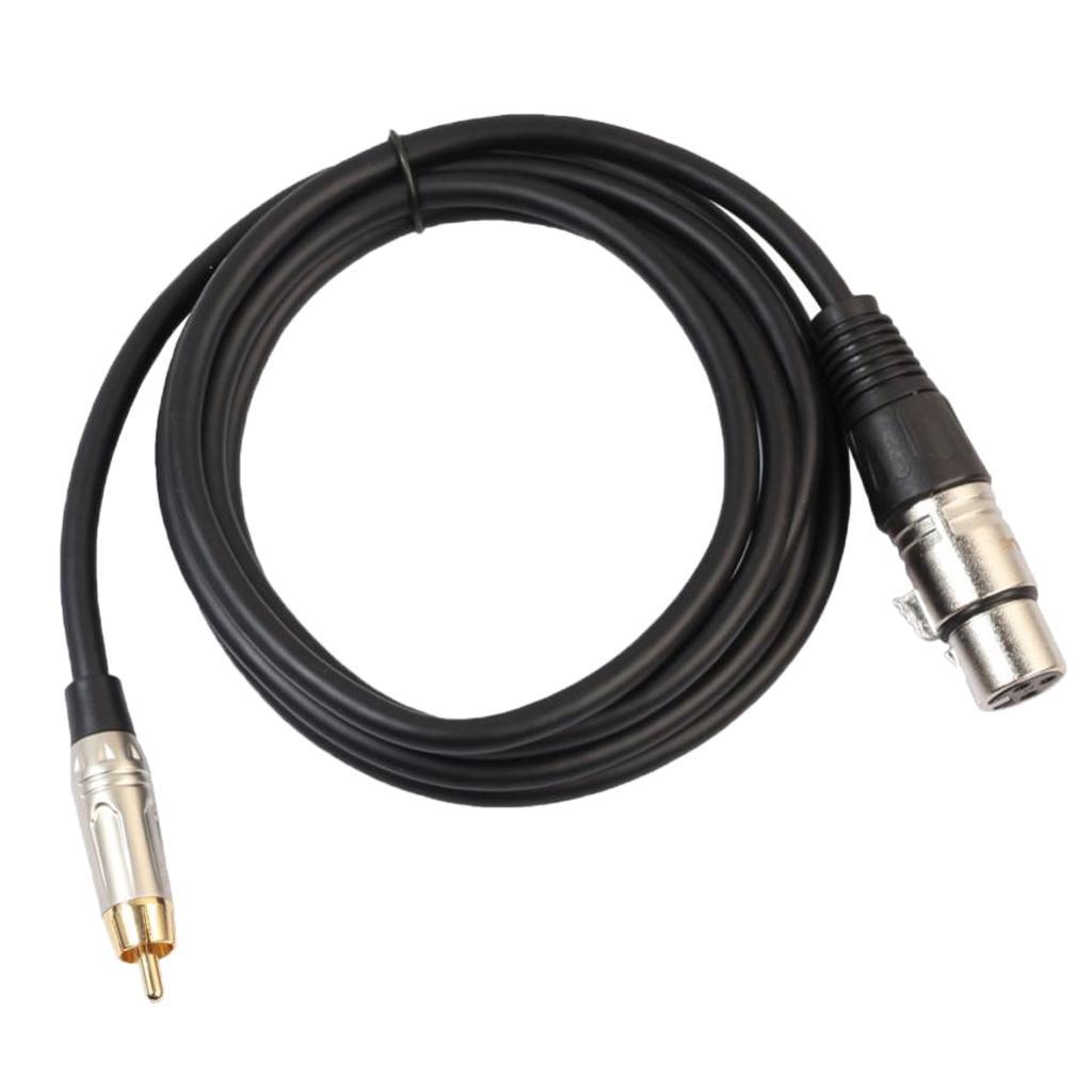 XLR Female To 3.5mm Connector Cable Microphone Cord Speaker For Microphone