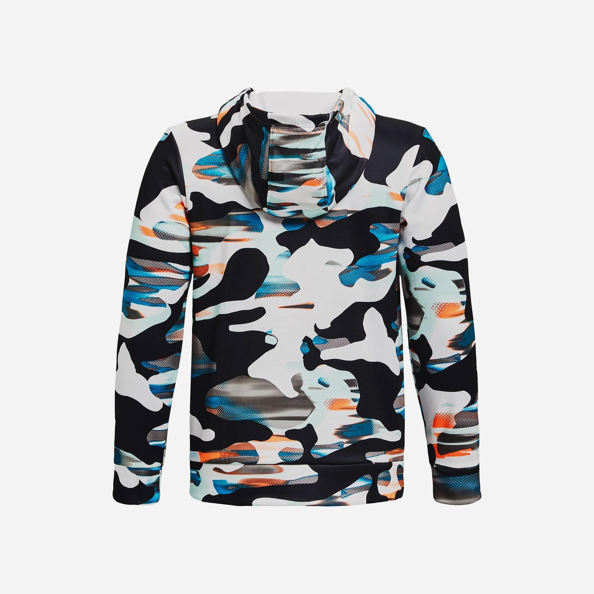 Áo trùm đầu thể thao bé trai Under Armour Armour Fleece Printed Hd - 1373547-559