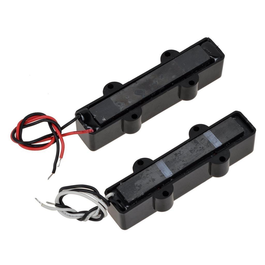 Jazz Bass 4 String Neck and Bridge Pickup Set for J Bass Pickups
