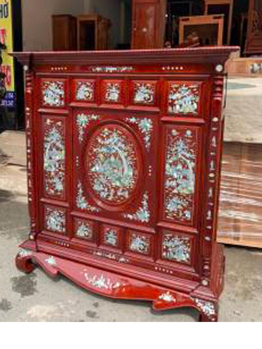 TỦ THỜ  GỖ CĂM XE , CẨN ỐC ĐẸP , TỦ THỜ CẨN THỜI XƯA