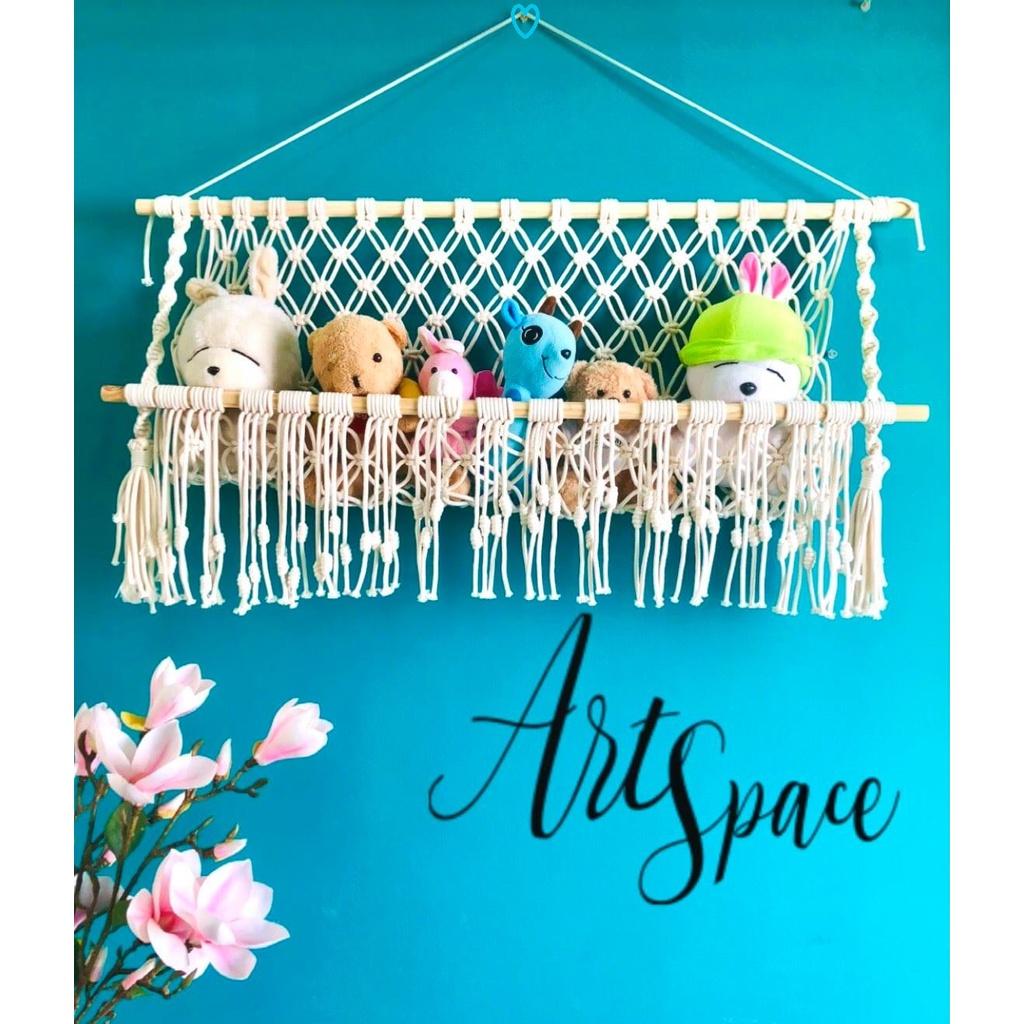 Kệ treo gấu bông Handmade thắt Macrame