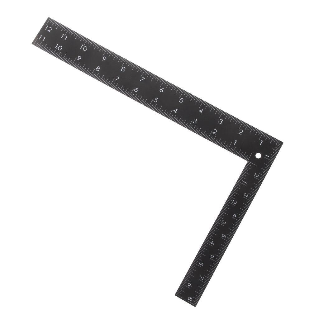 Square Stainless Steel Measure Ruler Precision Engineer Carpenter Woodwork