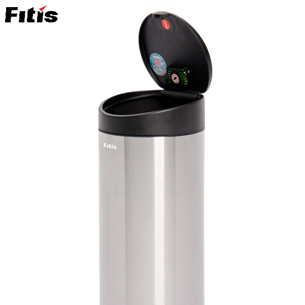 Thùng rác FITIS Nhấn Tròn Lớn RTL1-901 - Inox